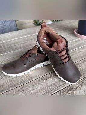 NoSox Deer Stags Betts Jr Boys Brown Sneakers Big Kid Size 7 School Uniform